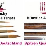 Kolibri-K-nstlerpinsel-Kolinsky-Rotmarder-Pinsel-Rotmarderpinsel-Aquarellpinsel